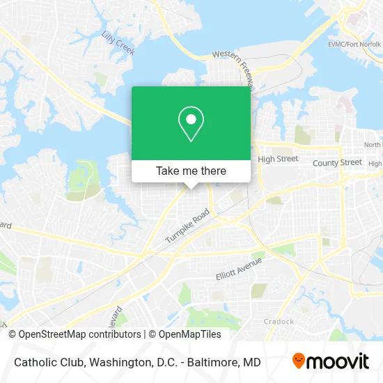 Catholic Club map