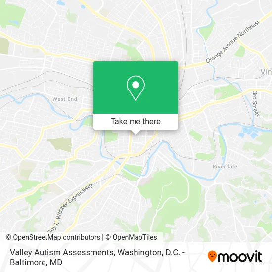 Valley Autism Assessments map