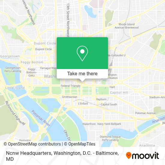 Ncnw Headquarters map
