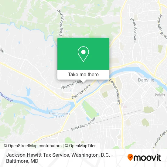 Jackson Hewitt Tax Service map