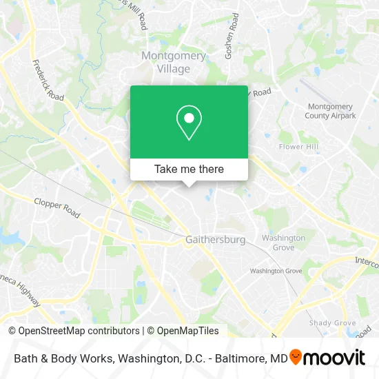 Bath & Body Works map