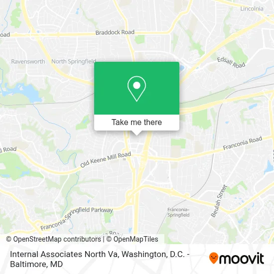 Internal Associates North Va map