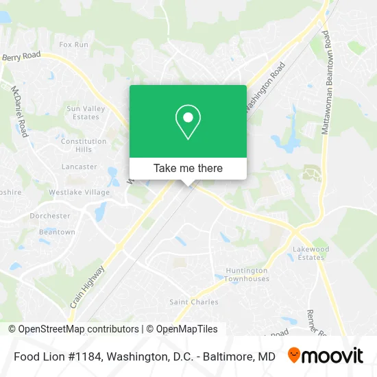 Food Lion #1184 map