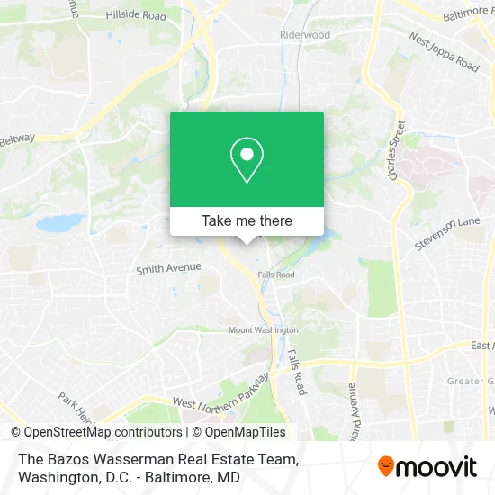 The Bazos Wasserman Real Estate Team map