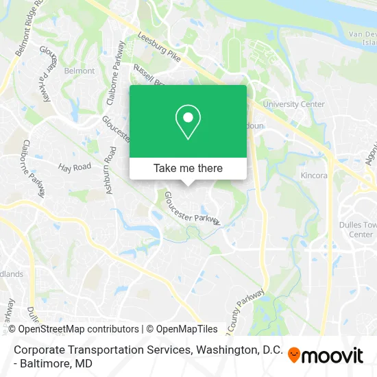 Corporate Transportation Services map
