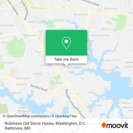 Robinson Old Stone House map