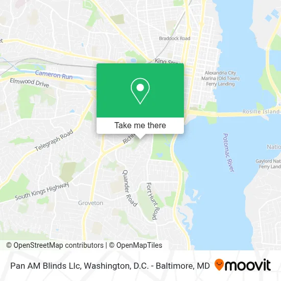 Pan AM Blinds Llc map