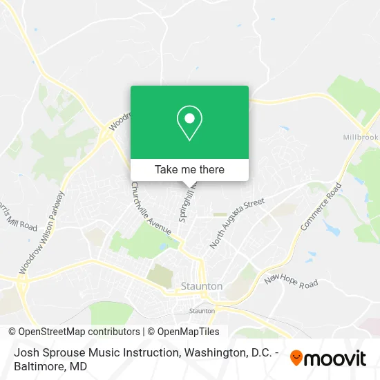 Josh Sprouse Music Instruction map