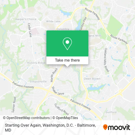 Starting Over Again map