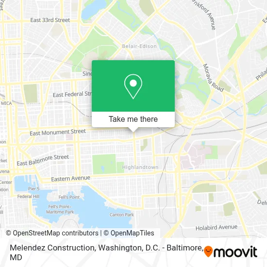 Melendez Construction map