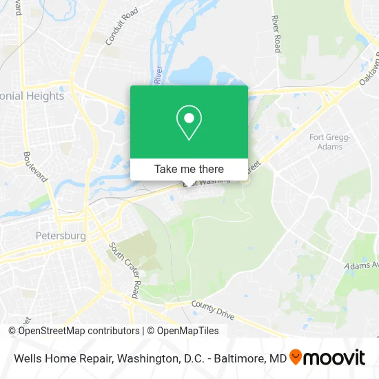 Wells Home Repair map