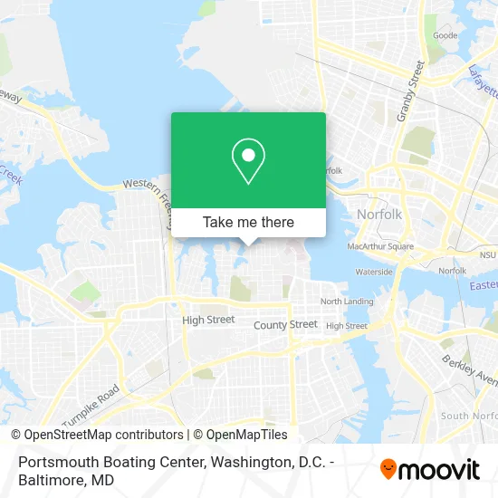 Portsmouth Boating Center map