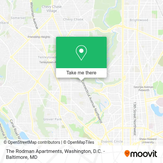 The Rodman Apartments map