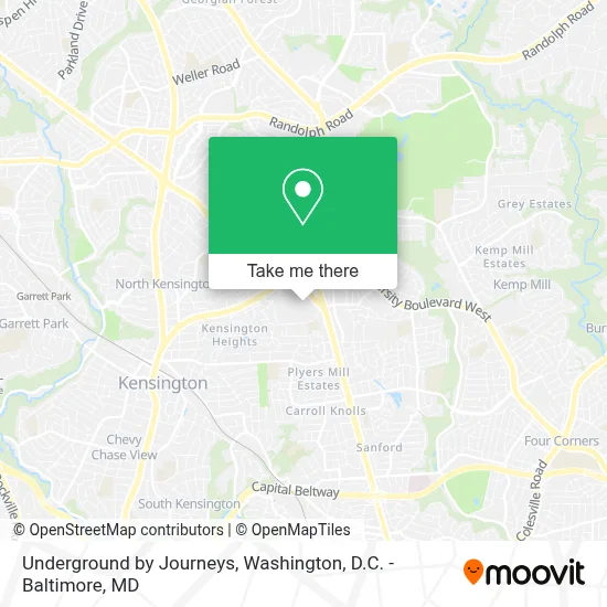 Underground by Journeys map