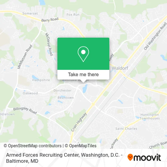 Armed Forces Recruiting Center map