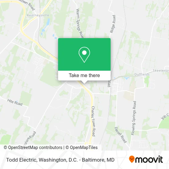 Todd Electric map