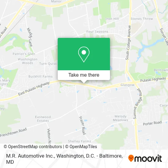 M.R. Automotive Inc. map