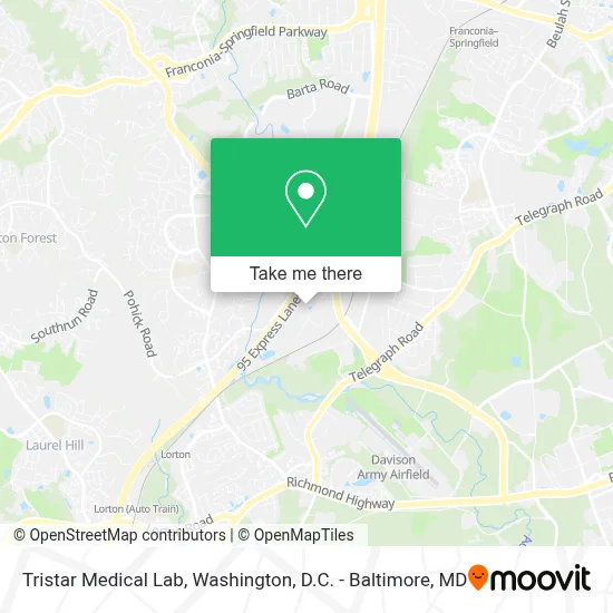 Tristar Medical Lab map