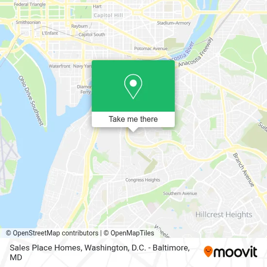 Sales Place Homes map