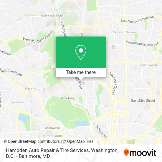Hampden Auto Repair & Tire Services map