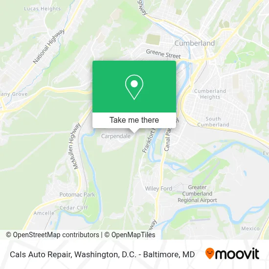 Cals Auto Repair map