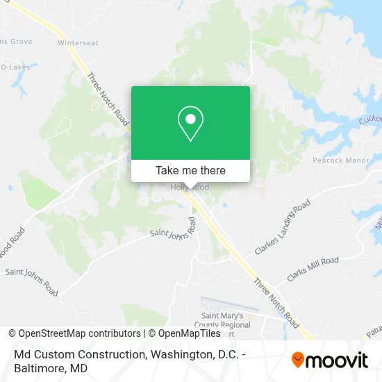 Md Custom Construction map