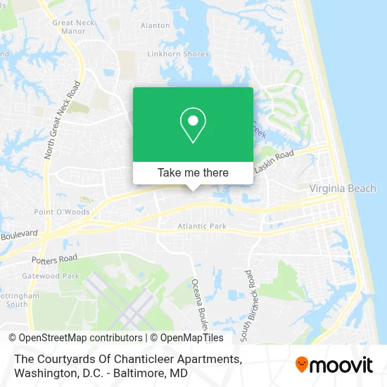 The Courtyards Of Chanticleer Apartments map