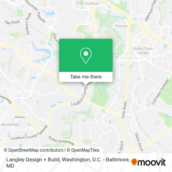 Langley Design + Build map