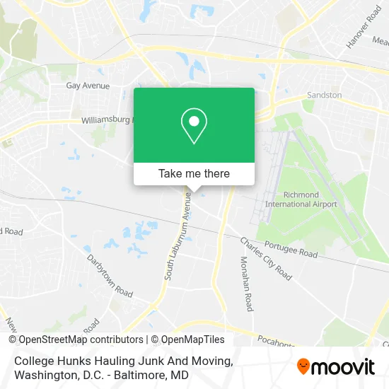 College Hunks Hauling Junk And Moving map