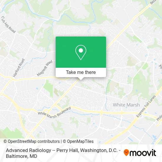 Advanced Radiology -- Perry Hall map