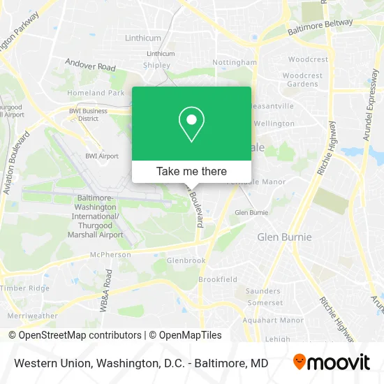 Western Union map