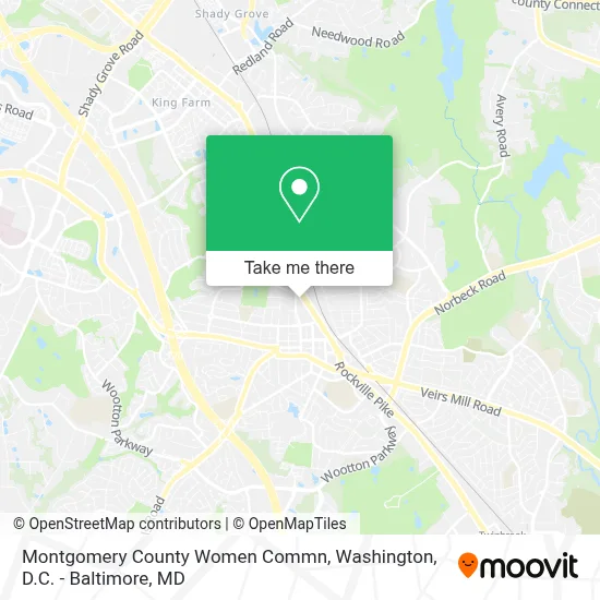 Montgomery County Women Commn map