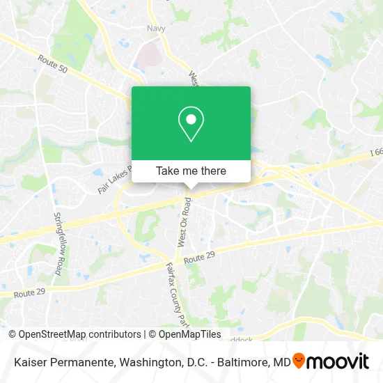 Kaiser Permanente map