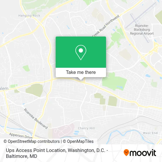 Ups Access Point Location map