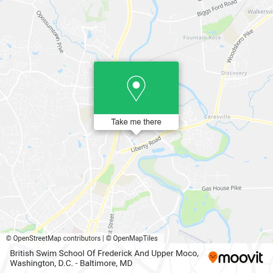 British Swim School Of Frederick And Upper Moco map
