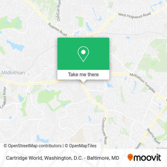 Cartridge World map