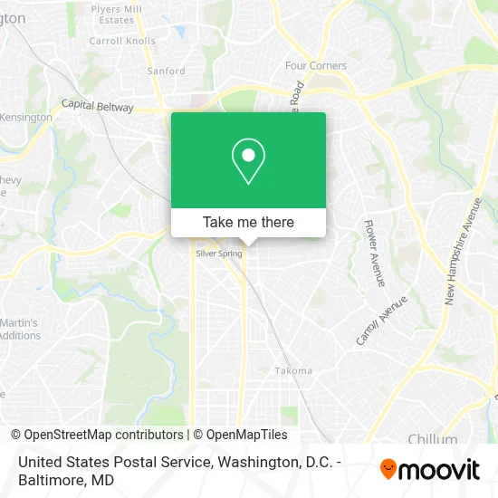 United States Postal Service map