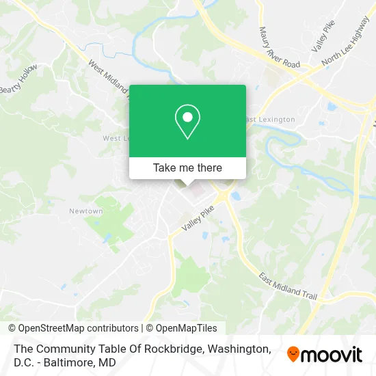 The Community Table Of Rockbridge map
