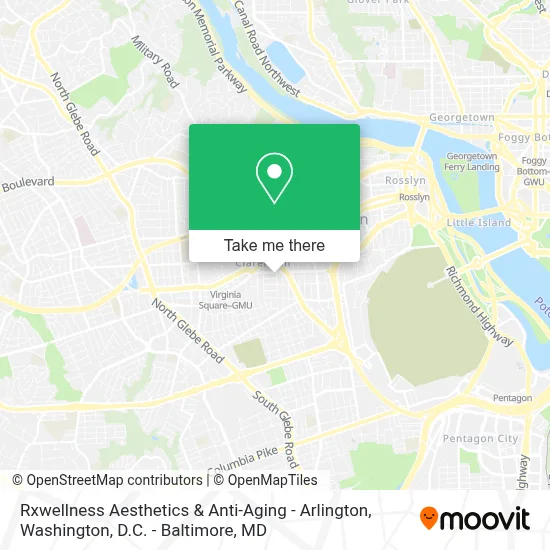 Rxwellness Aesthetics & Anti-Aging - Arlington map