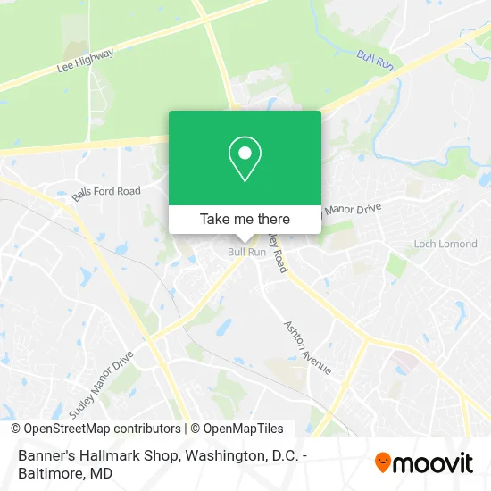Banner's Hallmark Shop map