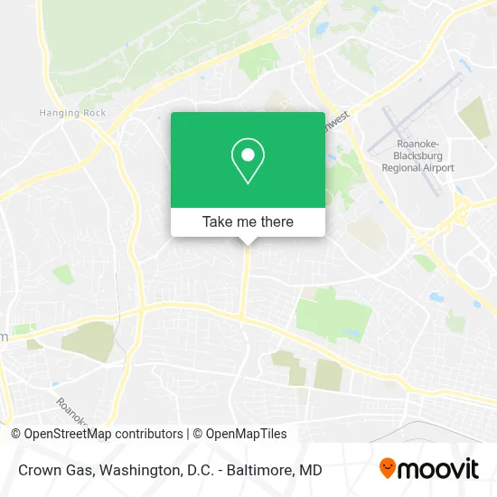 Crown Gas map