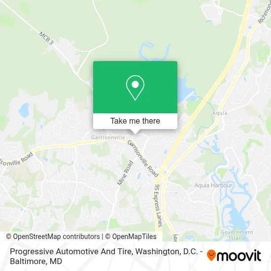 Progressive Automotive And Tire map