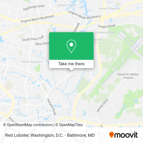 Red Lobster map