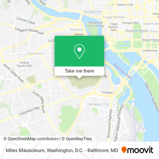 Miles Mausoleum map