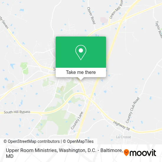 Upper Room Ministries map
