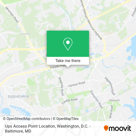 Ups Access Point Location map