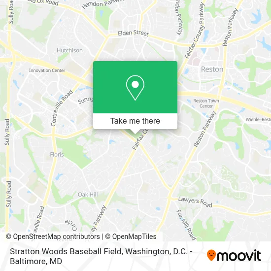 Stratton Woods Baseball Field map