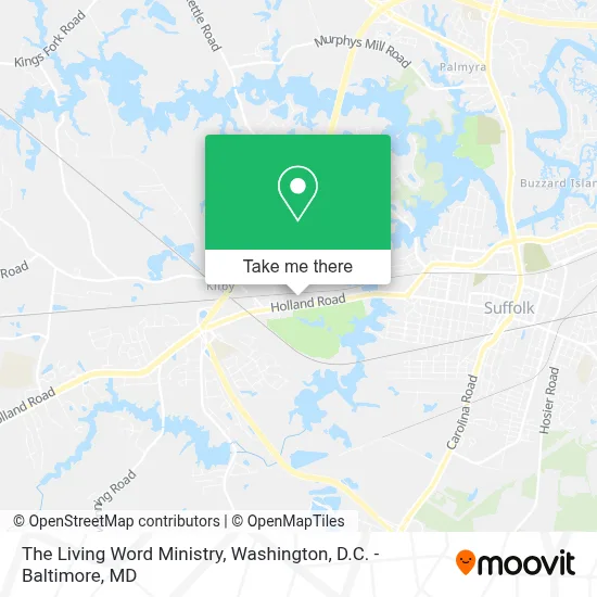 The Living Word Ministry map