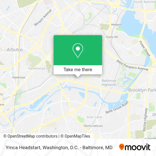 Ymca Headstart map