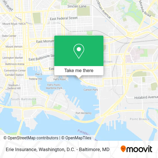 Erie Insurance map